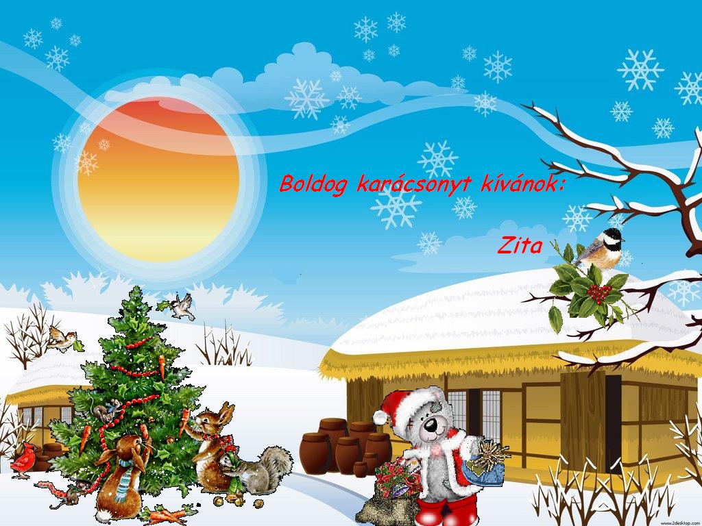 Kar&aacute;csonyi k&eacute;peslap